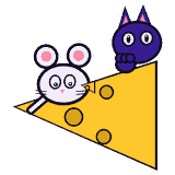 CheezyDeals cat and mouse cheese icon